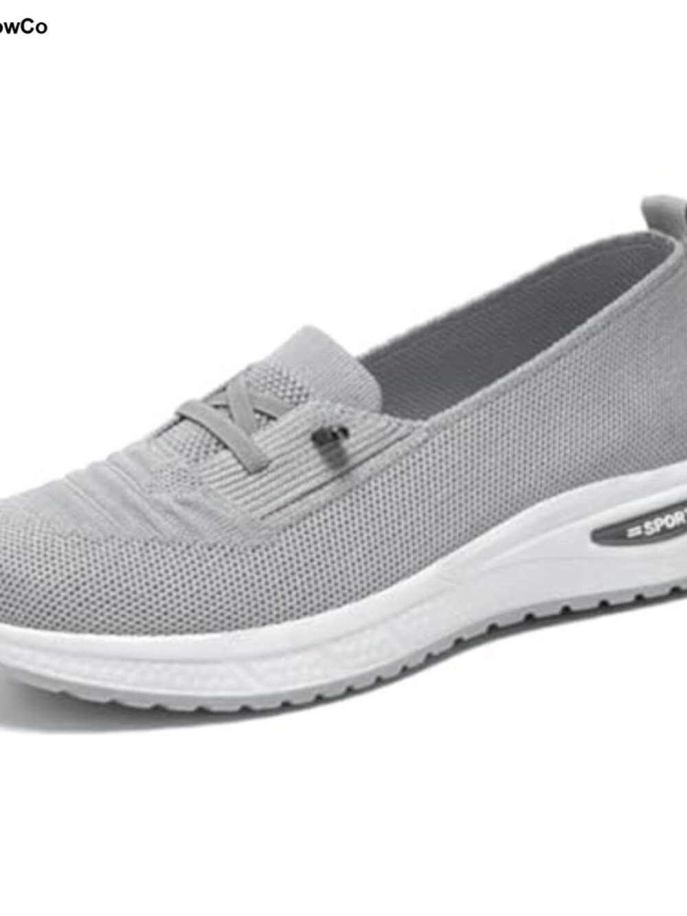 Women's Breathable Mesh Knitted Slip On Sneakers Lightweight Wide Width